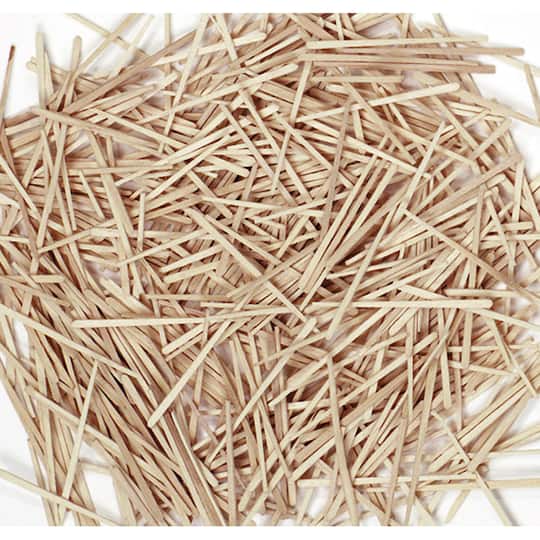 Natural Wooden Flat Toothpicks, 6 Packs